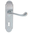 Carlisle Brass Door Furniture Satin Chrome / Std. Lock Handles Carlisle Brass - Oakley Lever on Lock Backplate - Satin Chrome
