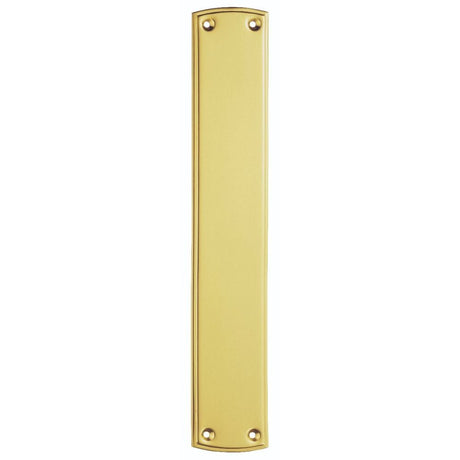 Carlisle Brass Door Furniture Polished Brass / Finger Plates / 382 x 75mm Carlisle Brass - Ornate Finger Plate 382 x 75mm - Polished Brass