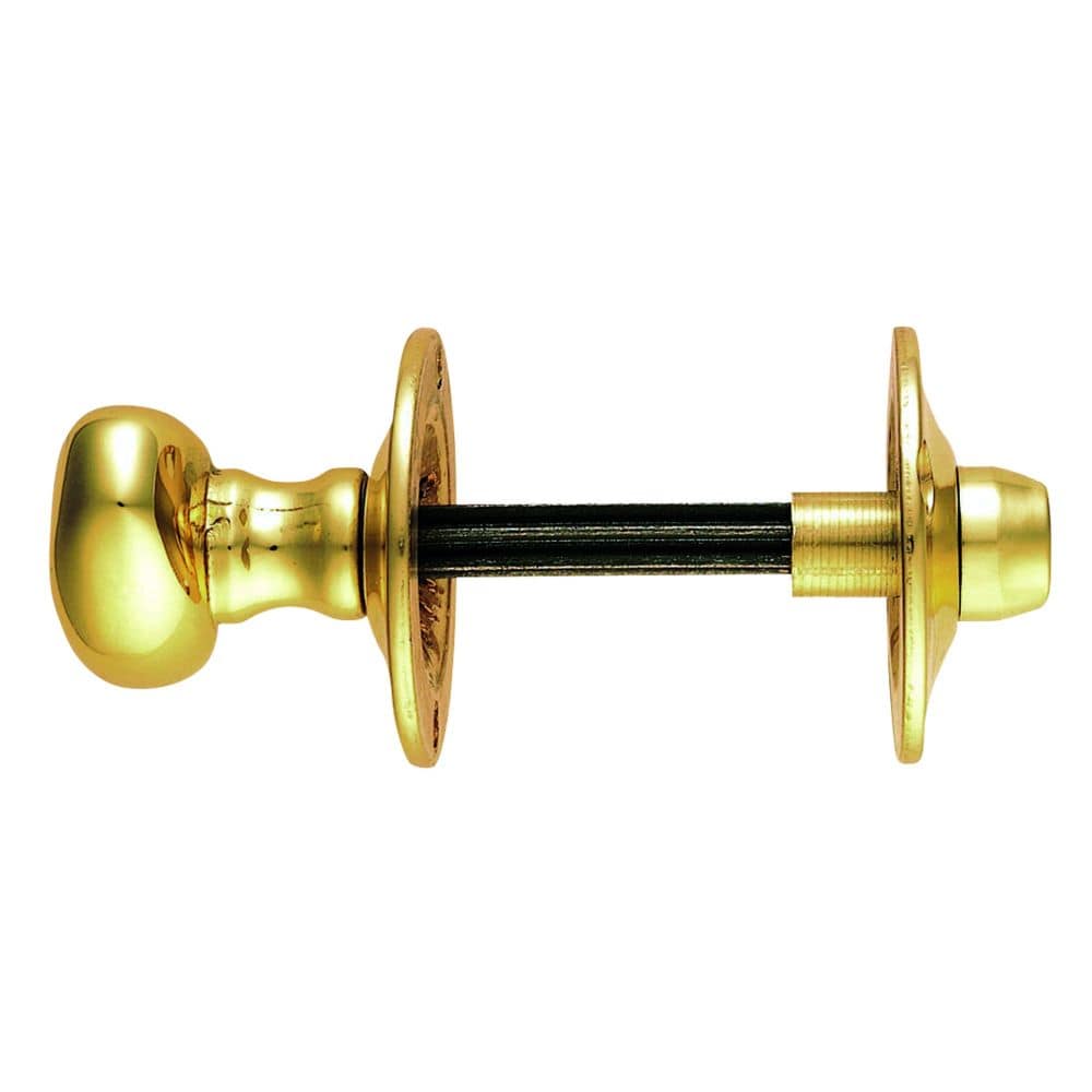 Carlisle Brass Locks & Latches Polished Brass / Turn for Rack Bolt Carlisle Brass - Oval Thumb Turn with Coin Release - Polished Brass