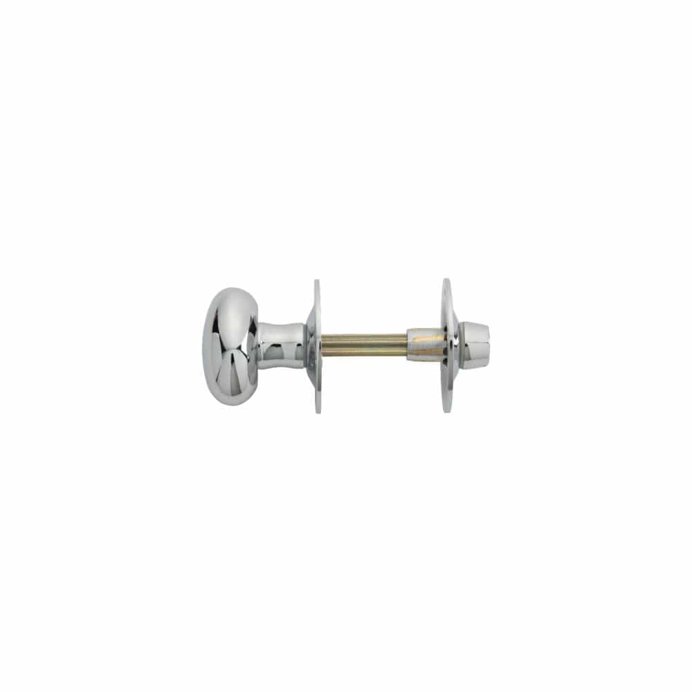 Carlisle Brass Locks & Latches Polished Chrome / Turn for Rack Bolt Carlisle Brass - Oval Thumb Turn with Coin Release - Polished Chrome