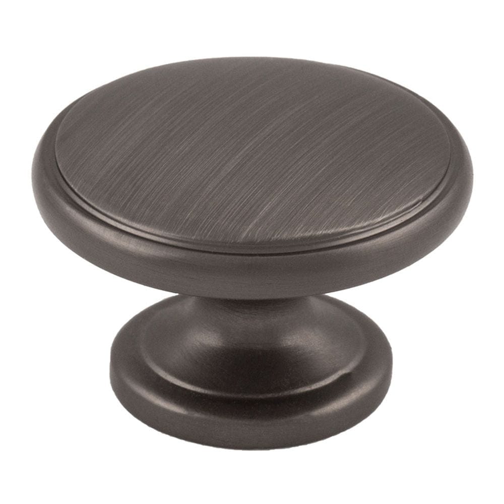 Carlisle Brass Cabinet Hardware Gun Metal / Cabinet Knobs / 32mm Dia. Carlisle Brass - Oxford Knob 32mm