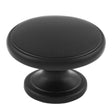 Carlisle Brass Cabinet Hardware Matt Black / Cabinet Knobs / 32mm Dia. Carlisle Brass - Oxford Knob 32mm
