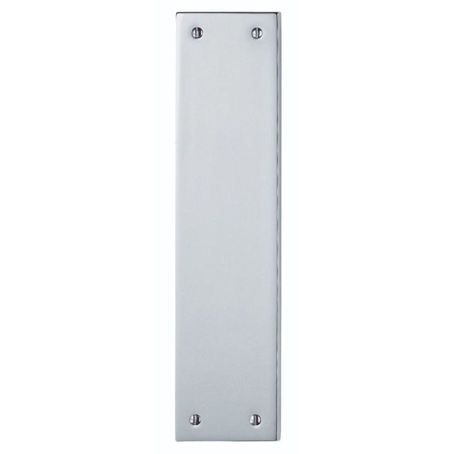 Carlisle Brass Door Furniture Polished Chrome / Finger Plates / 295 x 73mm Carlisle Brass - Plain Finger Plate 295 x 73mm - Polished Chrome