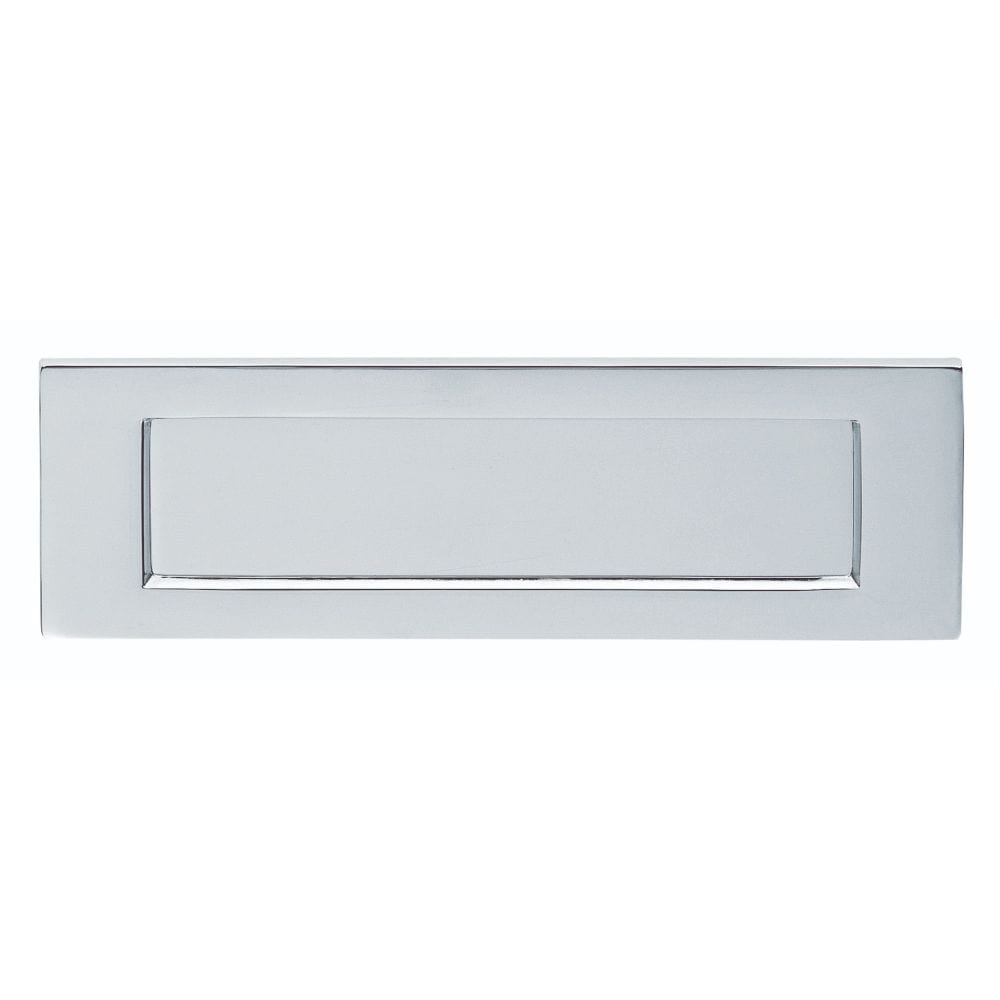 Carlisle Brass Door Furniture Polished Chrome / Letter Plates / 255 x 80mm Carlisle Brass - Plain Letter Plate 255 x 80mm - Polished Chrome