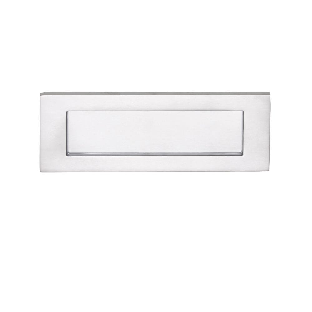 Carlisle Brass Door Furniture Satin Chrome / Letter Plates / 277 x 95mm Carlisle Brass - Plain Letter Plate 277.5 x 95mm - Satin Chrome