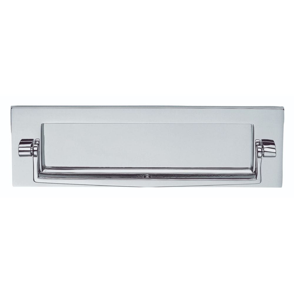 Carlisle Brass Door Furniture Polished Chrome / Postal Knockers / 256 x 80mm Carlisle Brass - Postal Knocker 256 x 80mm - Polished Chrome