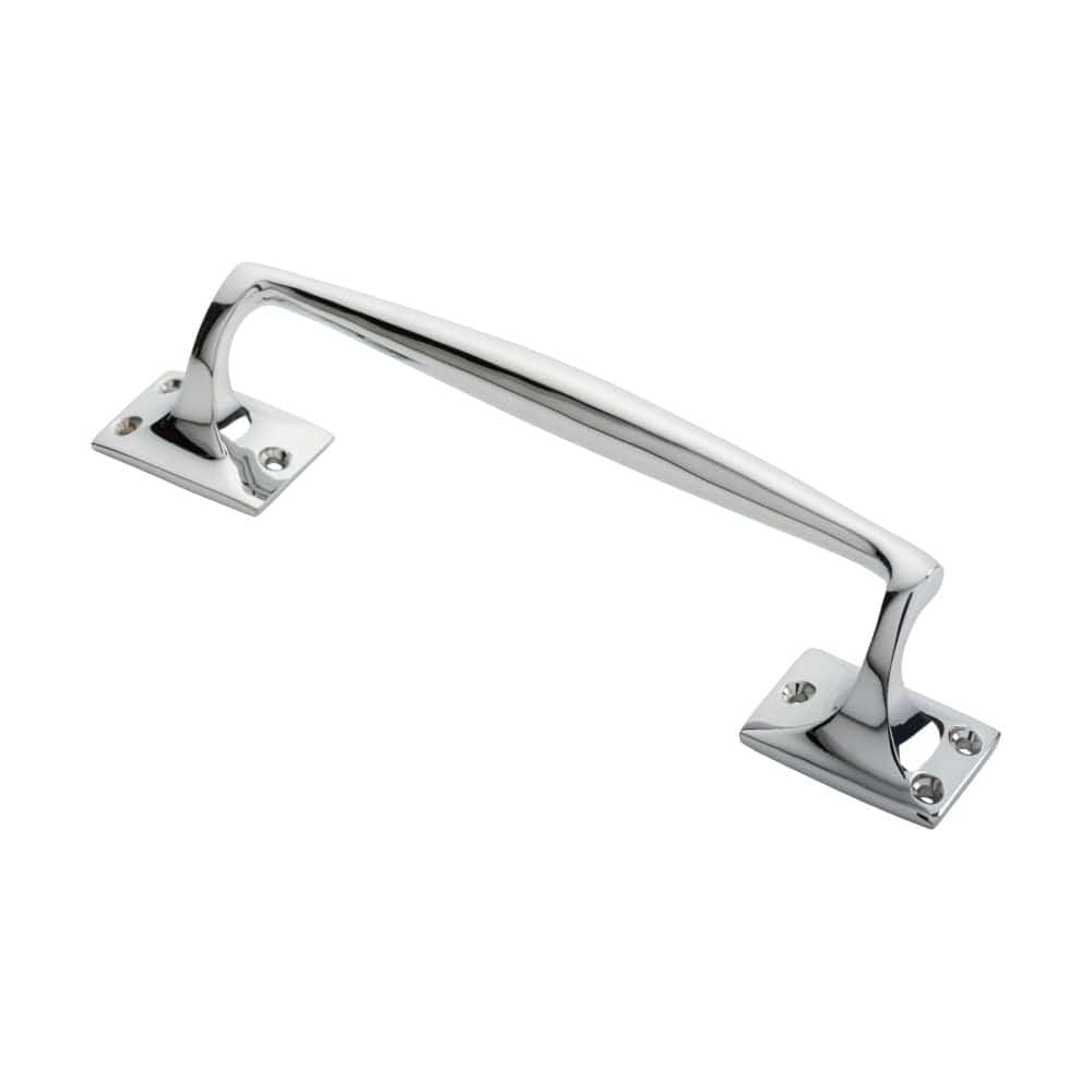 Carlisle Brass Door Furniture Polished Chrome / Pull Handle (Backplate) Carlisle Brass - Pub Style Pull Handle - Polished Chrome