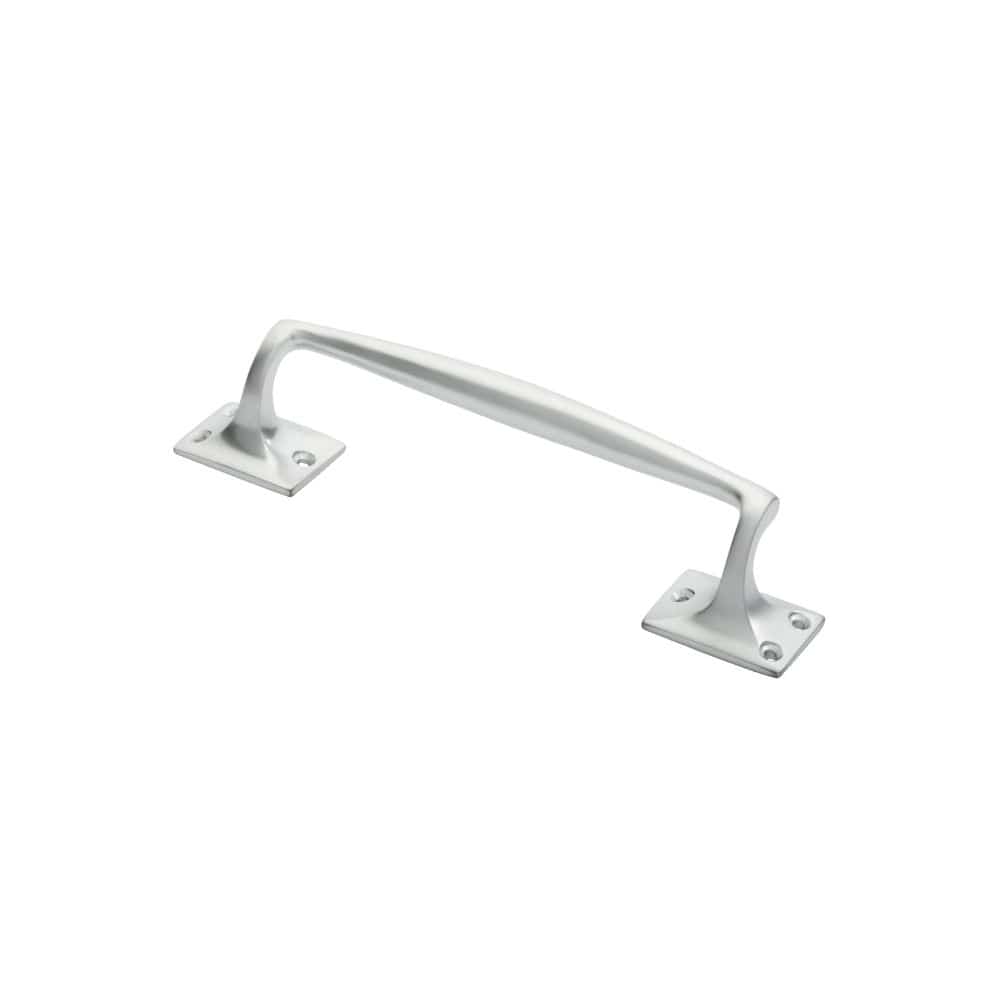 Carlisle Brass Door Furniture Satin Chrome / Pull Handle (Backplate) Carlisle Brass - Pub Style Pull Handle - Satin Chrome