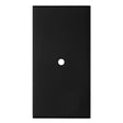 Carlisle Brass Cabinet Hardware Matt Black / Cabinet Knob on Backplate Carlisle Brass - Rectangular Cupboard knob Backplate