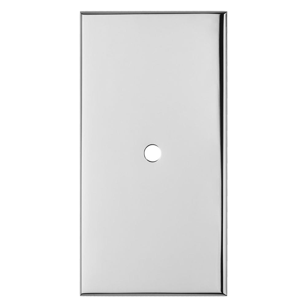 Carlisle Brass Cabinet Hardware Polished Chrome / Cabinet Knob on Backplate Carlisle Brass - Rectangular Cupboard knob Backplate
