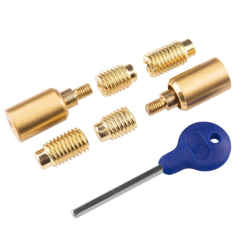 Carlisle Brass Window Furniture Satin Brass / Locking Sash Stops Carlisle Brass - Sash Window Stop - Satin Brass