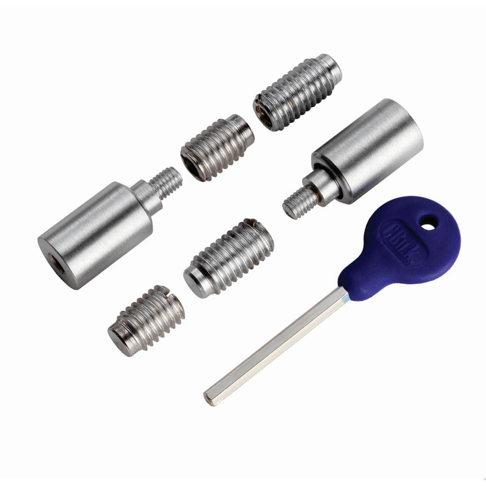 Carlisle Brass Window Furniture Satin Chrome / Locking Sash Stops Carlisle Brass - Sash Window Stop - Satin Chrome