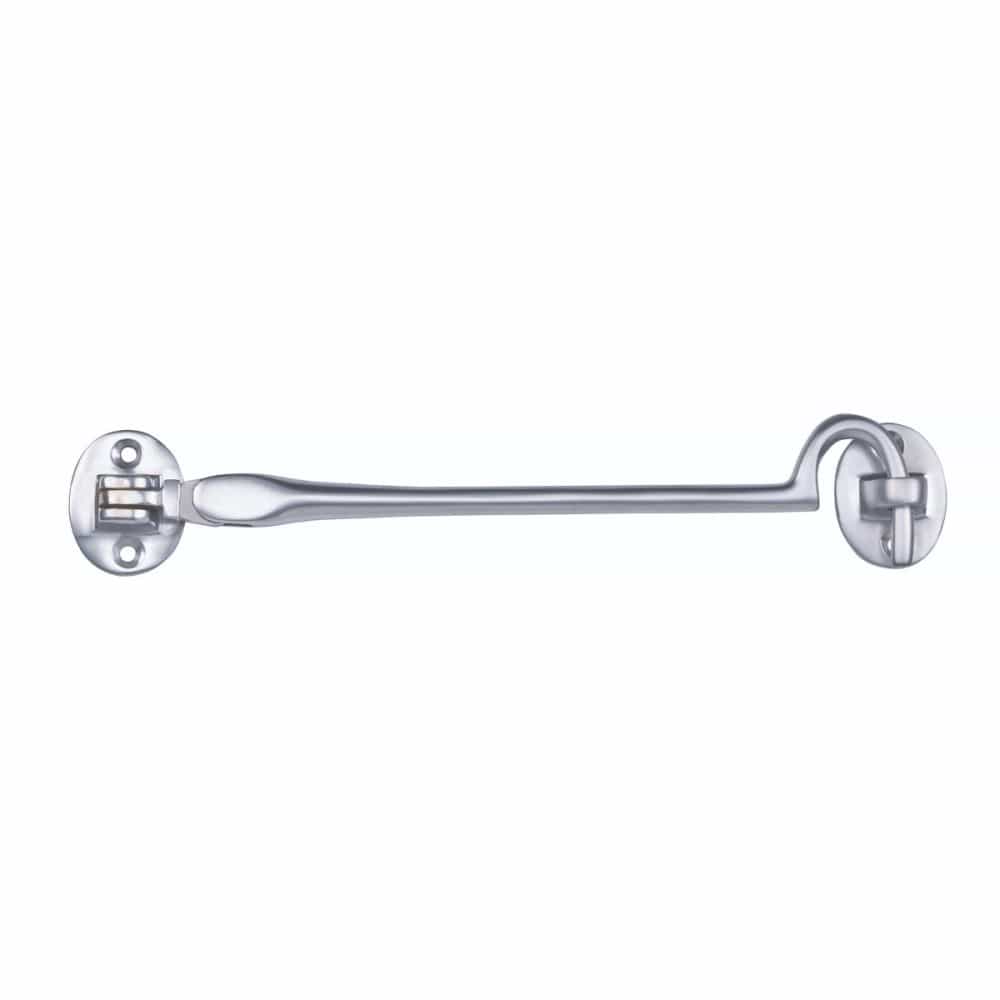 Carlisle Brass Accessories Satin Chrome / Cabin Hooks / 8" / 200mm Carlisle Brass - Silent Pattern Cabin Hook 196mm - Satin Chrome