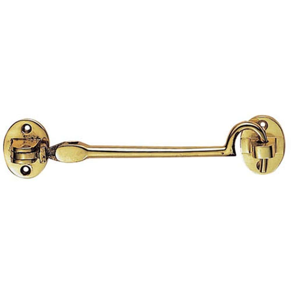 Carlisle Brass Accessories Polished Brass / Cabin Hooks / 12" / 300mm Carlisle Brass - Silent Pattern Cabin Hook 300mm - Polished Brass