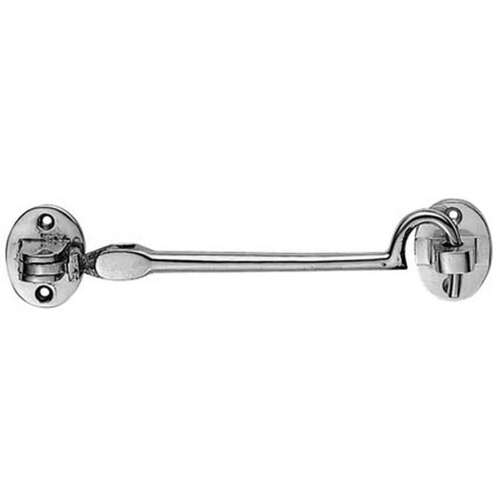 Carlisle Brass Accessories Polished Chrome / Cabin Hooks / 4" / 100mm Carlisle Brass - Silent Pattern Cabin Hook 97mm - Polished Chrome
