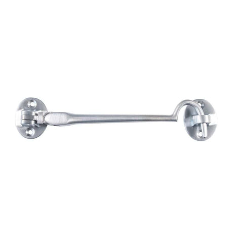 Carlisle Brass Accessories Satin Chrome / Cabin Hooks / 4" / 100mm Carlisle Brass - Silent Pattern Cabin Hook 97mm - Satin Chrome