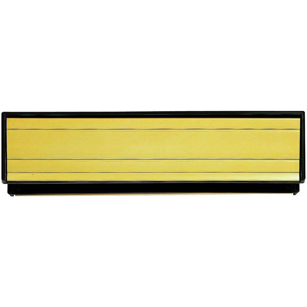 Carlisle Brass Door Furniture Gold Anodised Aluminium / Sleeved Letterbox / 300 x 69mm Carlisle Brass - Sleeve Letter Plate 300 x 69mm - Gold Anodised Aluminium