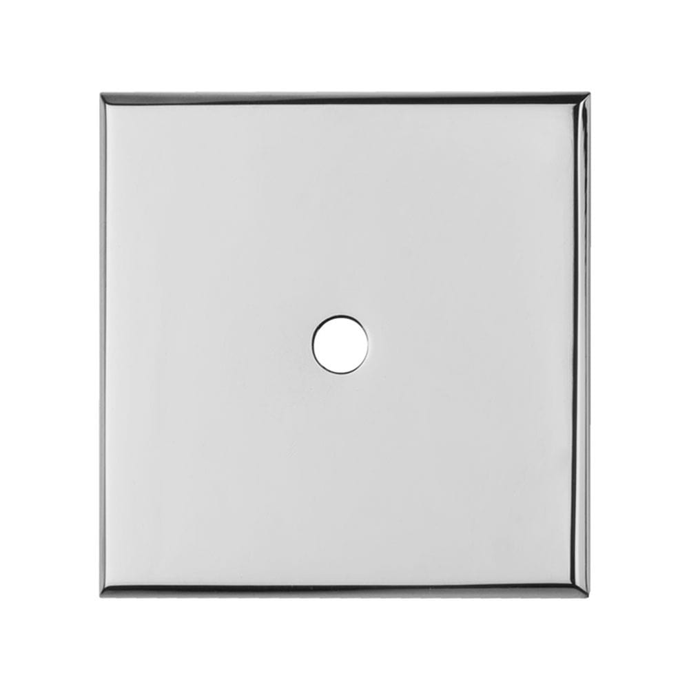Carlisle Brass Cabinet Hardware Polished Chrome / Cabinet Knob on Backplate Carlisle Brass - Square Cupboard knob Backplate