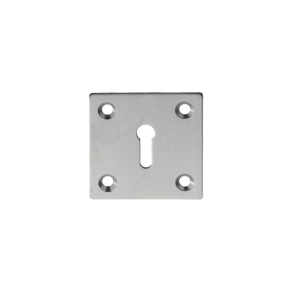 Carlisle Brass Door Furniture Satin Chrome / Mortice Key Profile Escutcheons Carlisle Brass - Square Standard Profile Escutcheon - Satin Chrome