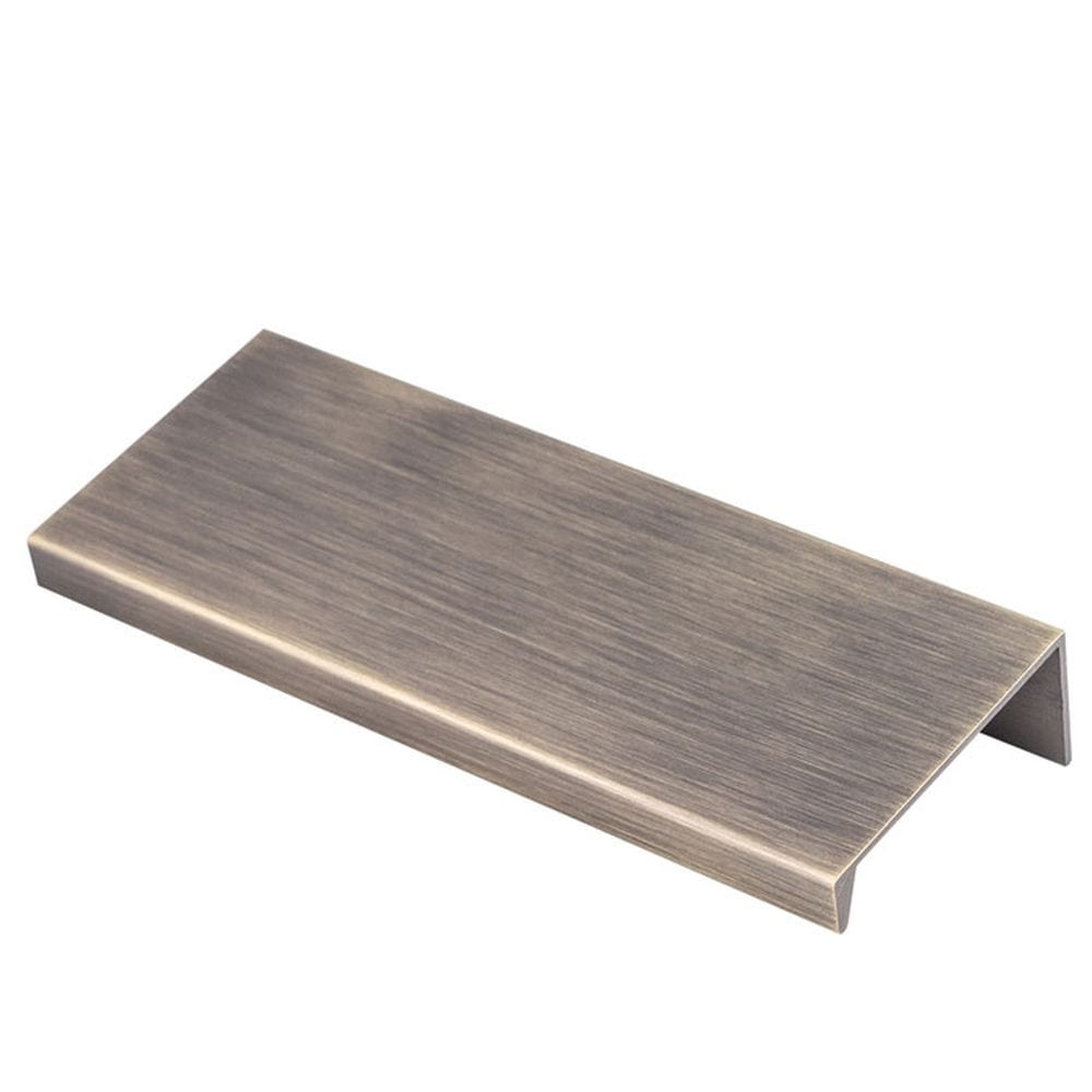 Carlisle Brass Cabinet Hardware Antique Brass / Edge Pull / 100mm Carlisle Brass - Squared Edge Pull 100mm - Antique Brass