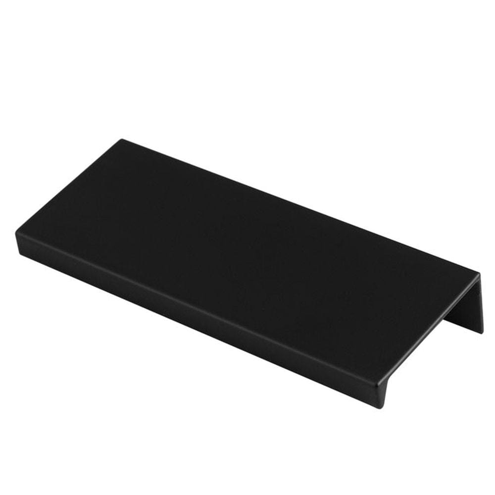 Carlisle Brass Cabinet Hardware Matt Black / Edge Pull / 100mm Carlisle Brass - Squared Edge Pull 100mm - Matt Black