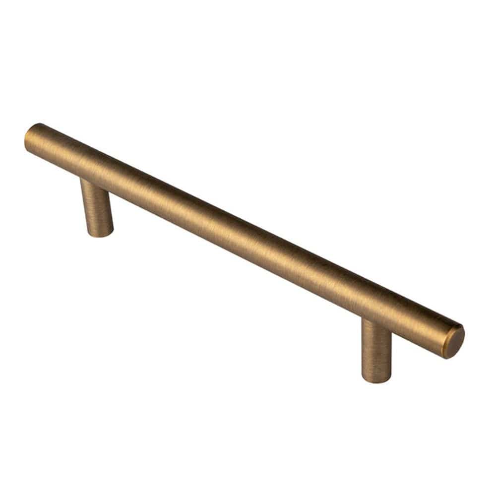 Carlisle Brass Cabinet Hardware Antique Brass / Cabinet Pull Handles / 128mm c/c Carlisle Brass - Steel T-Bar Handle 128mm - Antique Brass