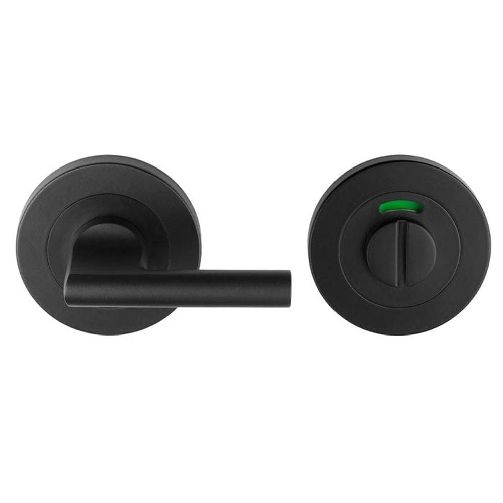 Carlisle Brass Door Furniture Matt Black / No / Easy Turn & Release Carlisle Brass - Steelworx SWL Disabled Thumbturn - Matt Black