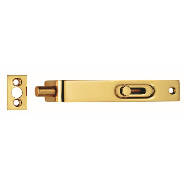 Carlisle Brass Accessories Polished Brass / Flush Bolts Carlisle Brass - Sunk Slide Flush Bolt - Polished Brass