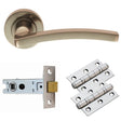 Carlisle Brass Door Furniture Satin Nickel / Handles, Hinges and Latch Pack Carlisle Brass - Tavira Lever on Rose Latch Pack - Satin Nickel