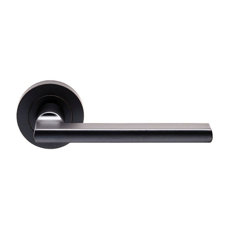 Carlisle Brass Door Furniture Matt Black / Round Rose Carlisle Brass - Trentino Lever on Rose - Matt Black