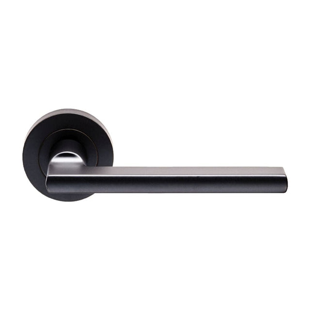 Carlisle Brass Door Furniture Matt Black / Round Rose Carlisle Brass - Trentino Lever on Rose - Matt Black