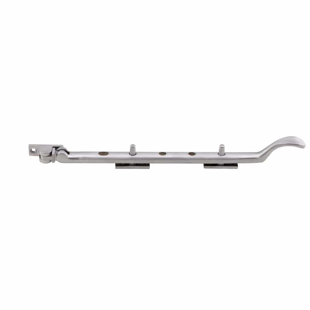 Carlisle Brass Window Furniture Satin Chrome / 10"/250mm Carlisle Brass - Victorian Casement Stay 254mm - Satin Chrome