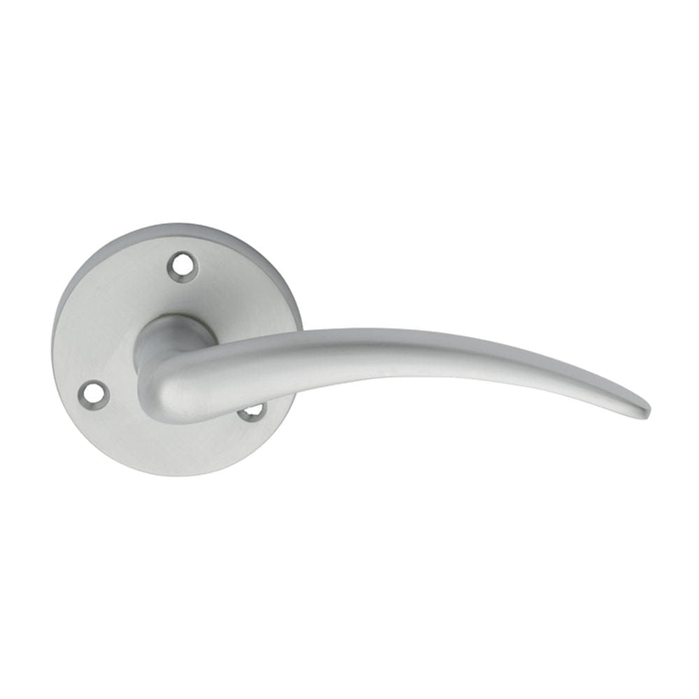 Carlisle Brass Door Furniture Satin Chrome / Round Rose Carlisle Brass - Victorian Wing Lever on Round Rose - Satin Chrome