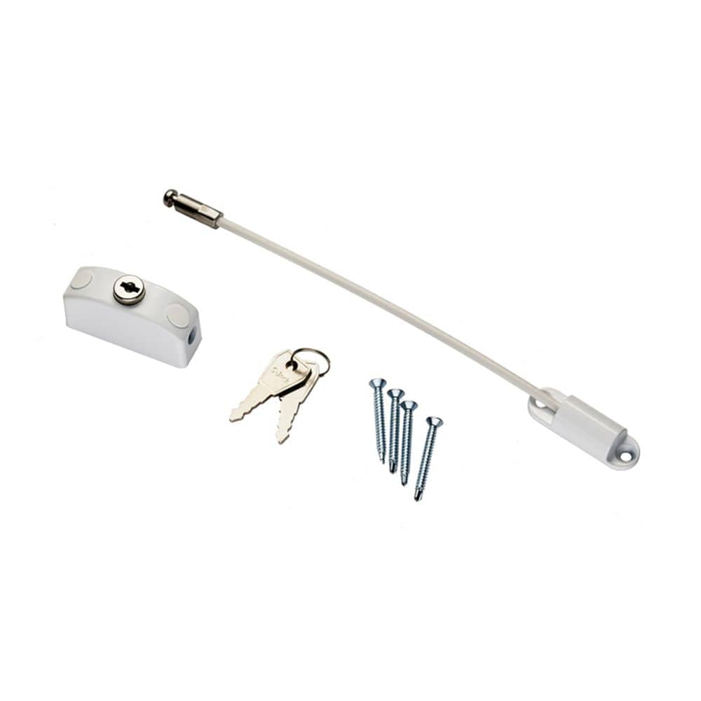 Carlisle Brass Window Furniture White / Cable Window Restrictor Carlisle Brass - Window Restrictor - White