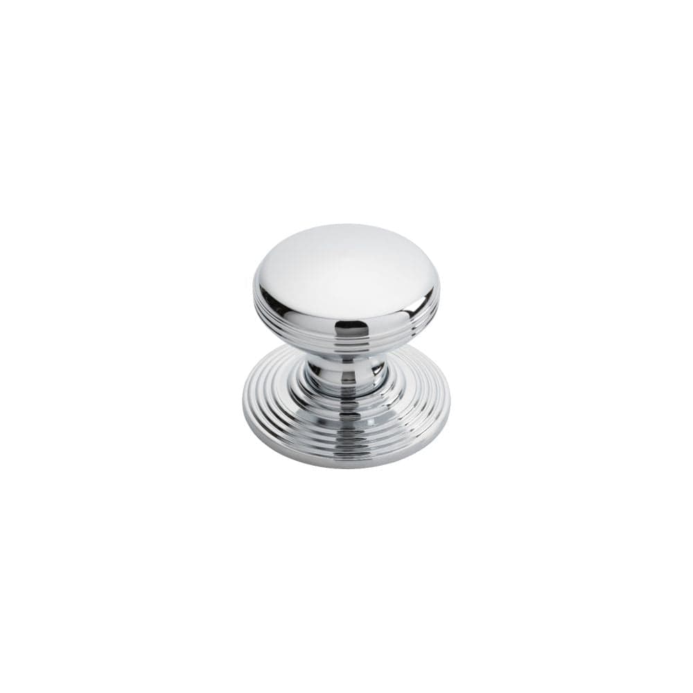 Delamain Cabinet Hardware Polished Chrome / Cabinet Knobs / 35mm Dia. Delamain - Ringed Knob 35mm - Polished Chrome