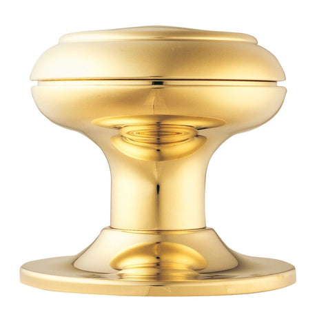 This is an image of a Carlisle Brass - Centre Door Knob - Stainless Brass that is availble to order from Trade Door Handles in Kendal.