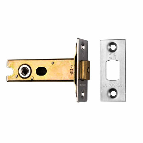 This is an image of a Carlisle Brass - Heavy Duty Tubular Deadbolt - Dual Finish Chrome  that is availble to order from Trade Door Handles in Kendal.