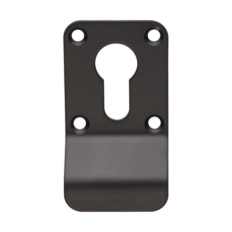 This is an image of a Eurospec - Euro Profile Cylinder Pull - Matt Black that is availble to order from Trade Door Handles in Kendal.