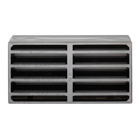 This is an image of a Eurospec - Intumescent Air Transfer Vent Grille 150 x 150mm - Silver that is availble to order from Trade Door Handles in Kendal.