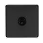 EuroLite Electrical Matt Black / Concealed 3mm 1-4 Gang Toggle Switch Satin Brass Eurolite 1 Gang 10Amp 2Way Toggle Switch - Matt Black