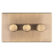 EuroLite Electrical Antique Brass / Concealed 3mm 1 Gang Dimmer - LED Eurolite 3 Gang Dimmer - Antique Brass