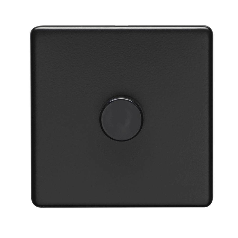 EuroLite Electrical Matt Black / 1 Gang Dimmer / (With Black Trim) Eurolite Concealed 3mm 1 Gang Dimmer - Matt Black (With Black Trim)