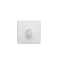 EuroLite Electrical Matt White / 1 Gang Dimmer / (With White Trim) Eurolite Concealed 3mm 1 Gang Dimmer - White (With White Trim)