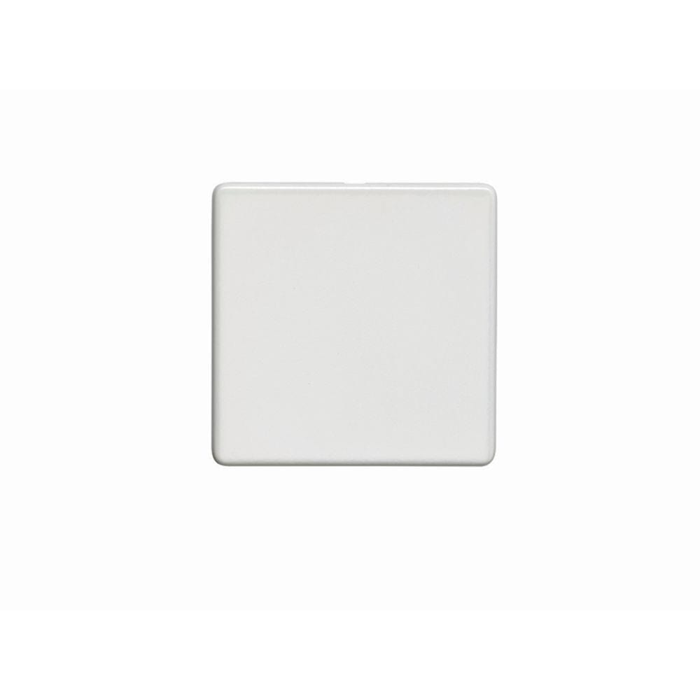 EuroLite Electrical Matt White / Single Blank Plate / (With White Trim) Eurolite Concealed 3mm Single Blank Plate - White (With White Trim)