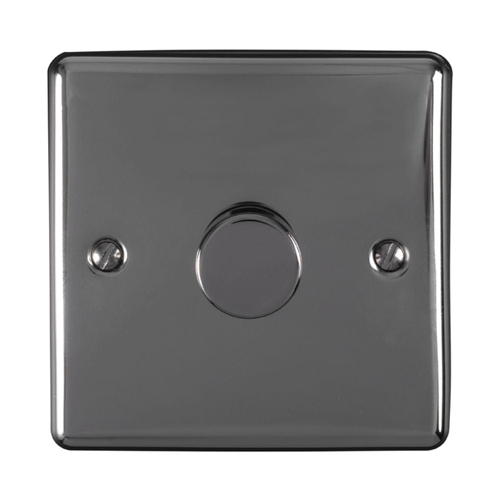 EuroLite Electrical Black Nickel / 1 Gang Dimmer / (With Black Trim) Eurolite Enhance Decorative 1 Gang Dimmer - Black Nickel
