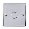 EuroLite Electrical Polished Chrome / 1 Gang Dimmer / (With Enhance Trim) Eurolite Enhance Decorative 1 Gang Dimmer - Polished Chrome