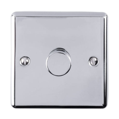 EuroLite Electrical Polished Chrome / 1 Gang Dimmer / (With Enhance Trim) Eurolite Enhance Decorative 1 Gang Dimmer - Polished Chrome
