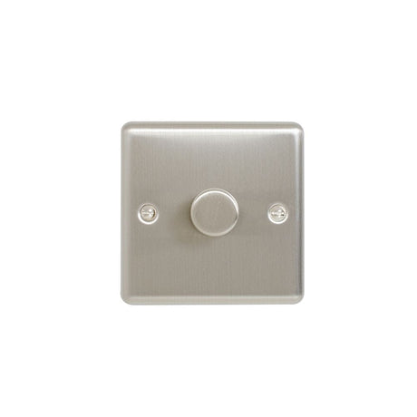 EuroLite Electrical Satin Stainless / 1 Gang Dimmer / (With Enhance Trim) Eurolite Enhance Decorative 1 Gang Dimmer - Satin Stainless Steel