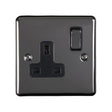 EuroLite Electrical Black Nickel / 1 Gang Socket / (With Black Trim) Eurolite Enhance Decorative 1 Gang Socket - Black Nickel (With Black Trim)
