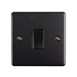 EuroLite Electrical Matt Black / 1 Gang Switch / (With Black Trim) Eurolite Enhance Decorative 1 Gang Switch - Matt Black (With Black Trim)